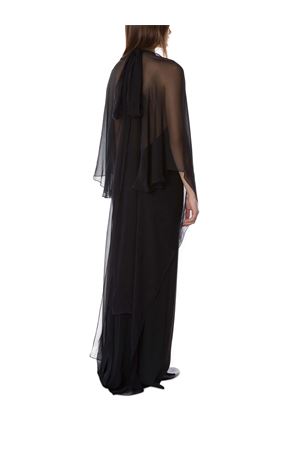 Abito lungo in seta nero ALBERTA FERRETTI | A040851340555